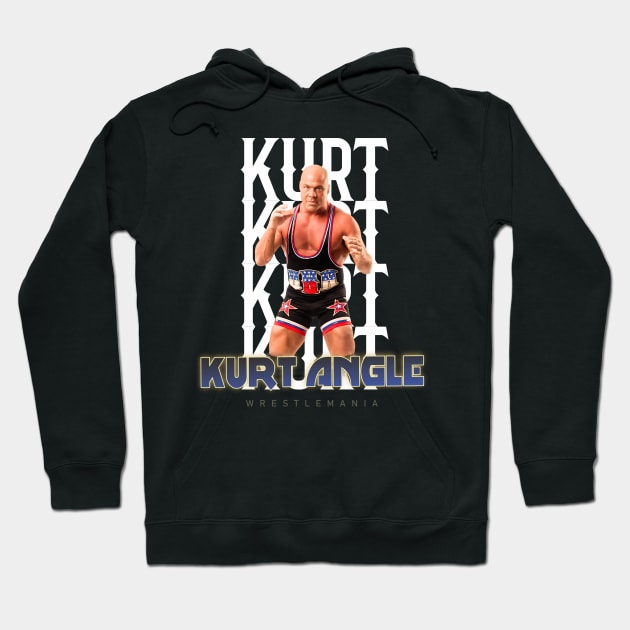 Wrestle Star kurt angle Hoodie by cokistick